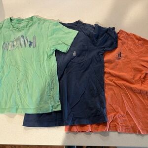 Lot of 3 kids Johnnie-O t-shirts size 6 boys surfer west coast prep